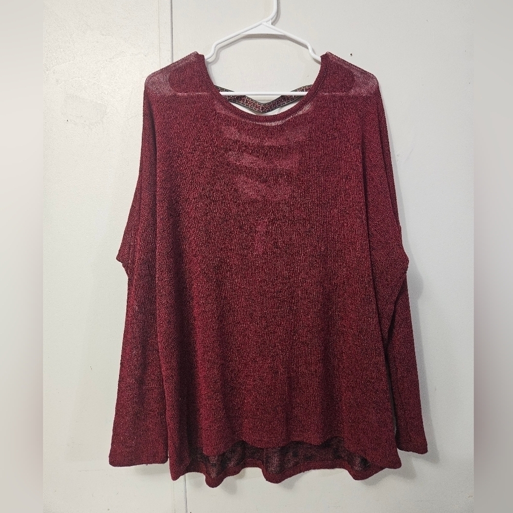 Alya Open Back Maroon Sweater!